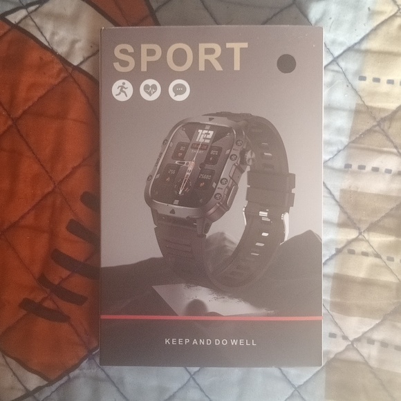 Military grade smartwatch 1.96in w/dual bands - Picture 1 of 6